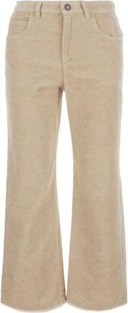 Isabel Marant Broeken, Dames, Beige, 2Xs, Denim, Denim cinque tasche