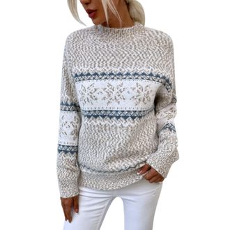 Generic Women Wool Blend Sweater Winter Fisherman Cable Turtleneck Sweater Long-Sleeve Sweater Sweatshirts Ladies J umper Sweatshirts Solid Soft Thin Pullover
