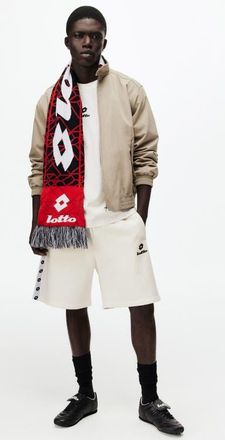 H&M Regular Fit Sweatshorts in White/lotto at Nordstrom, Size Xx-Large