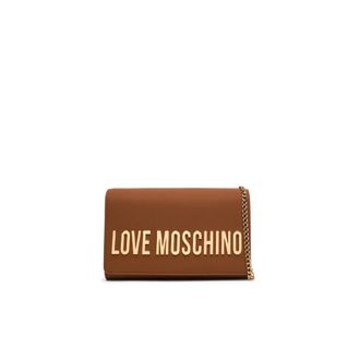Love Moschino Cross Body Bags, female, Brown, Size: ONE SIZE Pochette PU GRS Lettering