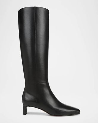 Vince 45mm Lilith Leather Wide Calf Knee-High Boots
