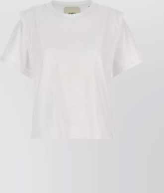 Isabel Marant crew neck shoulder detail short sleeve top
