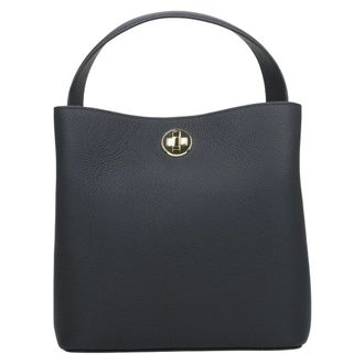 Estro & Luminara Structured Leather Handbag - female - Estro - Handbags - Black - ONE SIZE - Bags