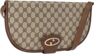 Gucci Pre-owned Plastic Cross Body Tas - Dames - Vintage Schoudertas - Beige - ONE Size - Vintage