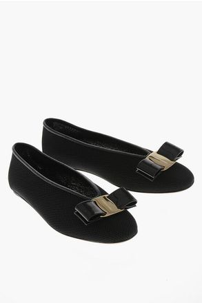 Ferragamo Ballerine in Pelle VANNA Effetto Satin taglia 37,5