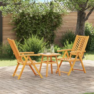 Berkfield Home 3 pcs Brown Solid acacia wood