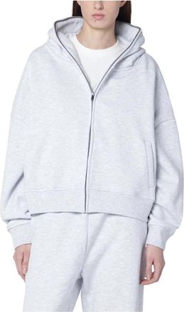 Entire studios Felpa Zip Cardigan - Dames - Vesten met rits - Grijs - XS - Katoen - Hoodies & sweatvesten