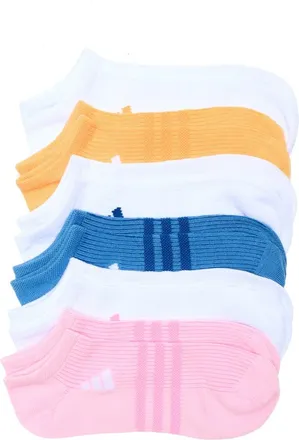 adidas Superlite 3.0 Assorted 6-Pack No-Show Socks in Tropic Bloom/Ink Blue/Orange at Nordstrom Rack, Size Medium