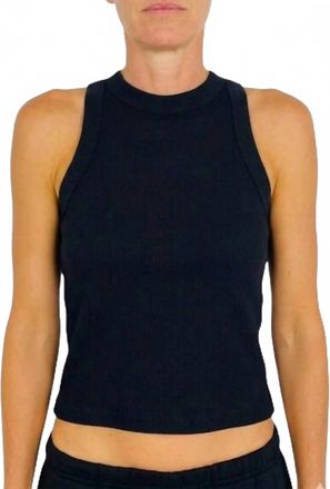 Meraki Gretchen Ribbed Tank Top In Black