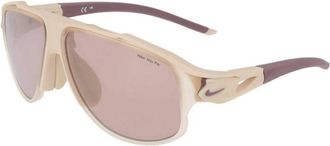 Nike Flyfree Infinity Zonnebril - Dames - Zonnebrillen - Wit - 58 MM - Leer - Accessoires