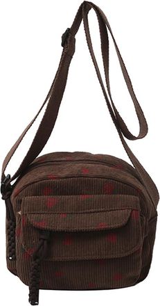 Generic Cute Strawberry Shoulder Bag Trendy Crossbody Bag Casual Zipper Tote Handbag for Women Girls Travel Work (03)