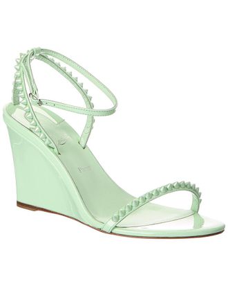 Christian Louboutin So Me 85 Patent Wedge Sandal