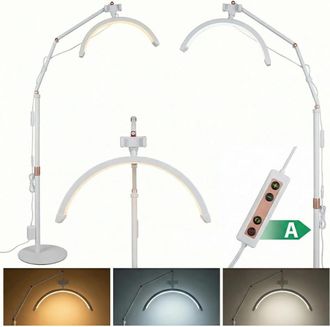 OEM L&aacute;mpara Cosm&eacute;tica Led Moon Bow De 20 W Para Pesta&ntilde;as, De Pie, Blanca, 160 Cm