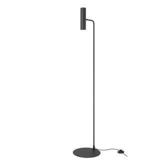 Forlight Meds - L&aacute;mpara De Pie De Sal&oacute;n De Metal Minimalista De Color Negro Para Bombilla Gu10 Con Cabezal Orientable