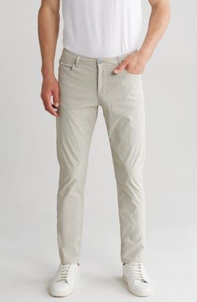 Vintage 1946 Flat Front Slim Leg Performance Twill Pants in Stone at Nordstrom Rack, Size 32 X R