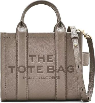 Marc Jacobs Tote Bags, female, Brown, Size: ONE SIZE The Leather Crossbody Tote