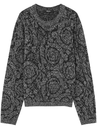 Tシャツ・カットソー VERSACE Men Sweater 1012557 GREY Men's Versace Crew Neck Sweaters - up to −83% | Stylight