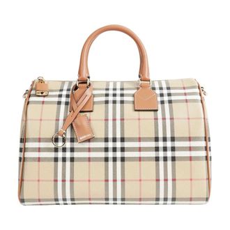 Burberry Dames, Tassen, Beige, Maat: ONE Size Katoen