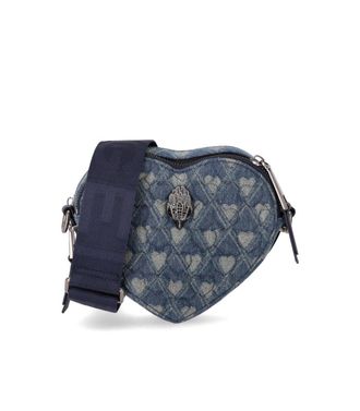 Kurt Geiger BORSA A TRACOLLA KENSINGTON HEART DENIM KURT GEIGER