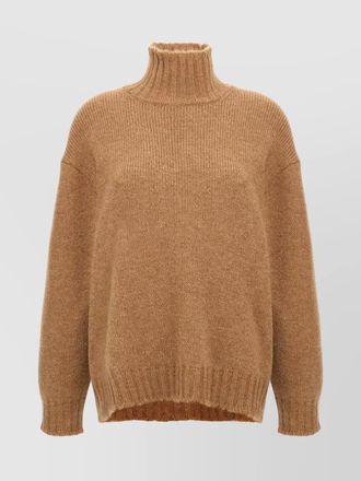 Jil Sander oversized turtleneck sweater with dropped shoulders