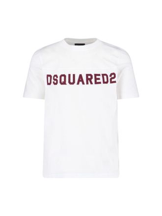 Dsquared2 White T-Shirt With Round Neckline