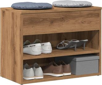 vidaXL Scarpiera Rovere Artigianale 60x30x45 cm in Legno Multistrato - Vidaxl