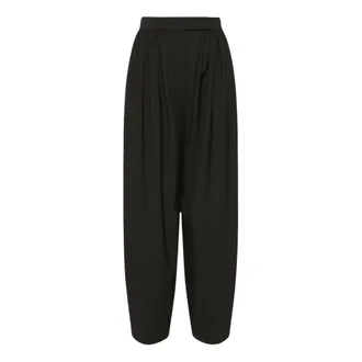 Sportmax Dames, Broeken, Zwart, Maat: XS Wol