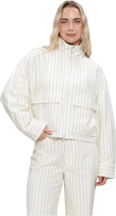 Second Female Jassen, Dames, Beige, XL, Katoen, Ciliss Jacket