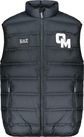 Emporio Armani Gilet trapuntato con logo - - Jackets - Uomo - Blu - M