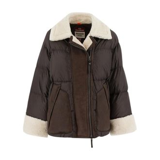 Parajumpers Winter Jackets, female, Brown, Size: XS Shearling Down Jacket