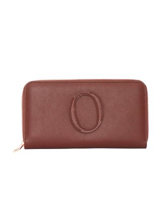 Orciani Zip Around Stitched Oval Wallet