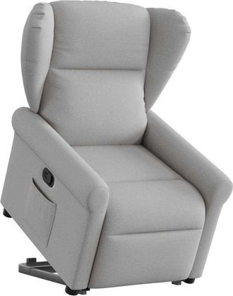 vidaXL Sill&oacute;n Reclinable Elevable De Tela Gris Nube Vidaxl
