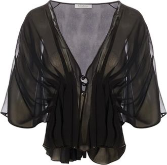 Max Mara Overhemden, Dames, Zwart, L, Ombrosa Cape