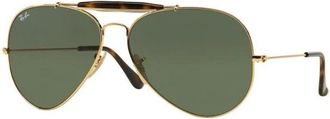 Ray-Ban Klassieke Outdoorsman Zonnebril - unisex - Zonnebrillen - Geel - 62 MM - Accessoires