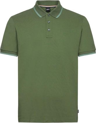 HUGO BOSS Polo van piqu&eacute; katoen - Heren - Polos - Groen - 3XL - Katoen - Tops