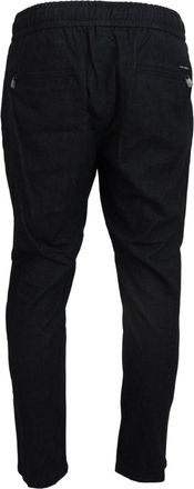 Dolce & Gabbana Mens Grey Cotton Tapered Pants