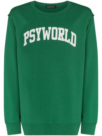 Undercover Psyworld crew-neck sweatshirt - Green