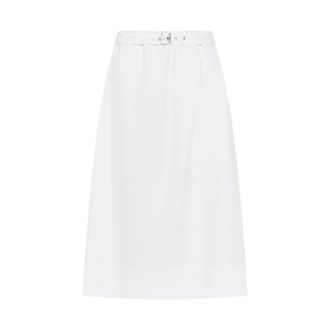 Seventy Short Skirts, female, White, Size: 2XS Gonna in misto lino