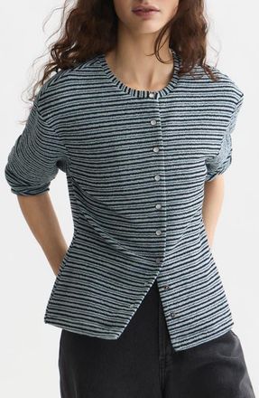 Scotch & Soda Stripe Cardigan in Arona Stripe at Nordstrom, Size X-Small