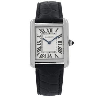 Cartier Pre-owned Cartier Tank Solo Silver Dial Ladies Watch W5200005