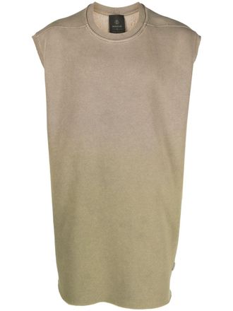 Rick Owens ombré-effect jersey vest - men - Cotton/Polyester - S - Neutrals