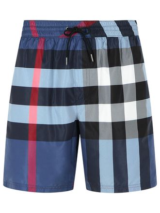 Burberry Blauer Burberry-Badeanzug aus Polyester