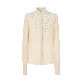 Fendi Overhemden, Dames, Beige, S, Camicia
