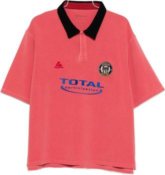 Martine Rose Washed Logo Polo Shirt