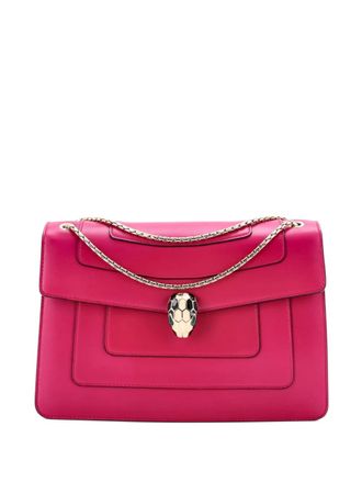 Bulgari Serpenti Forever Leather Medium shoulder bag - Roze