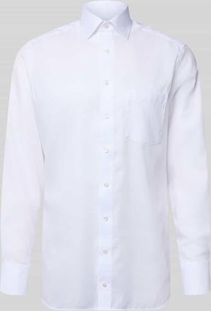 Olymp Modern Fit Business-Hemd aus Baumwolle mit Kentkragen in Weiss, Gr&ouml;&szlig;e 39