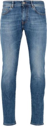 Pantaloni Torino Slim-fit jeans - Heren - Slim Fit Jeans - Blauw - W35 - Katoen - Jeans
