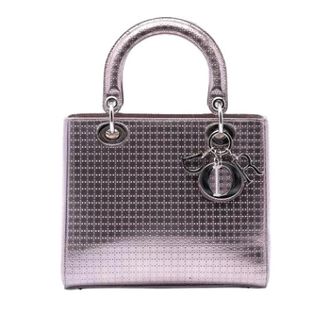Dior Pre-owned Lady Dior - Dames - Pre-owned - Paars - Maat: ONE Size Leer
