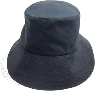 Dior Pre-owned Vintage Hoed - Dames - Vintage Accessoires - Zwart - ONE Size - Polyester - Vintage