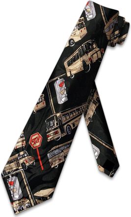 Generic School Bus Necktie Mens Education Ties School Tie for Men